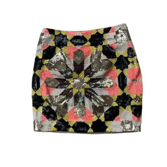 Needle & Thread Geometric Sequin Mini Skirt Size XS