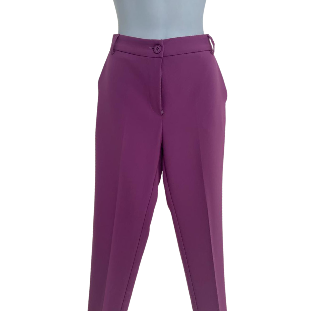 Francomina Purple Trousers Suit Size S